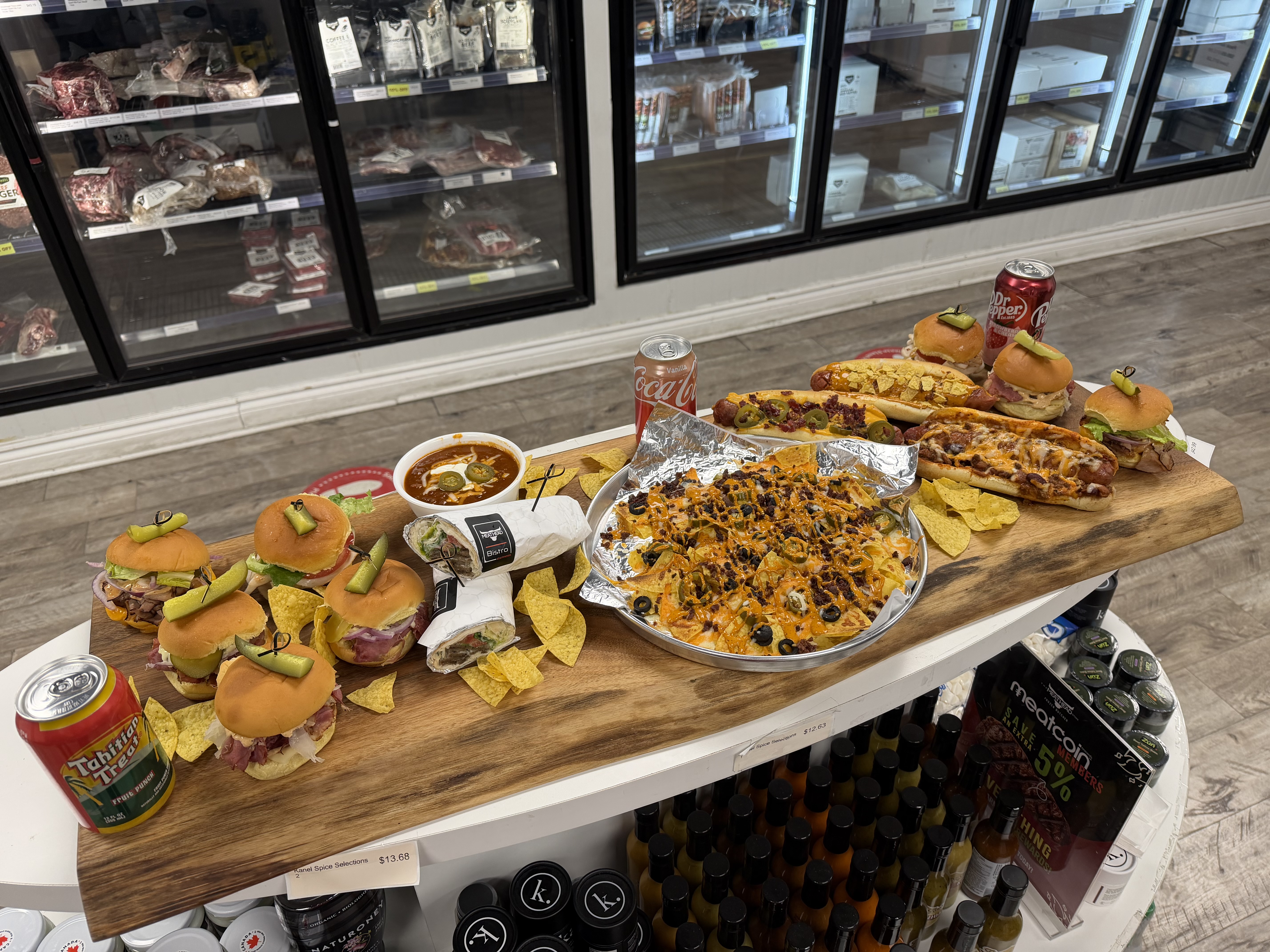 Meathead Bistro catering spread